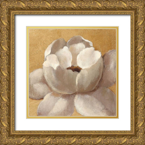 Sunset Flower II on Gold Gold Ornate Wood Framed Art Print with Double Matting by Vassileva, Silvia
