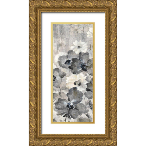 Crystal Raindrops Panel I Gold Ornate Wood Framed Art Print with Double Matting by Vassileva, Silvia