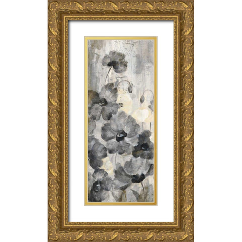 Crystal Raindrops Panel II Gold Ornate Wood Framed Art Print with Double Matting by Vassileva, Silvia