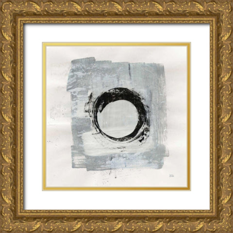 Zen Circle I Gold Ornate Wood Framed Art Print with Double Matting by Averinos, Melissa