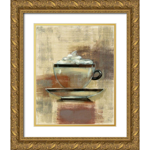 Cafe Classico II Neutral Gold Ornate Wood Framed Art Print with Double Matting by Vassileva, Silvia