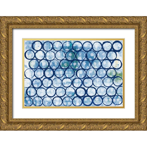 Eclipse I Gold Ornate Wood Framed Art Print with Double Matting by Averinos, Melissa