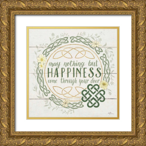 Irish Blessing I Gold Ornate Wood Framed Art Print with Double Matting by Penner, Janelle