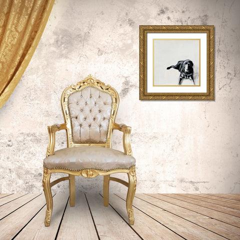 Jess Gold Ornate Wood Framed Art Print with Double Matting by Ducklow, Patsy