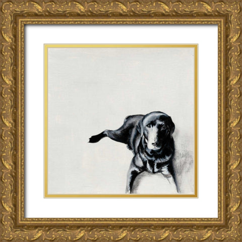 Jess Gold Ornate Wood Framed Art Print with Double Matting by Ducklow, Patsy