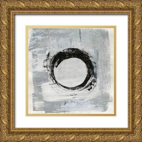 Zen Circle I Crop Gold Ornate Wood Framed Art Print with Double Matting by Averinos, Melissa