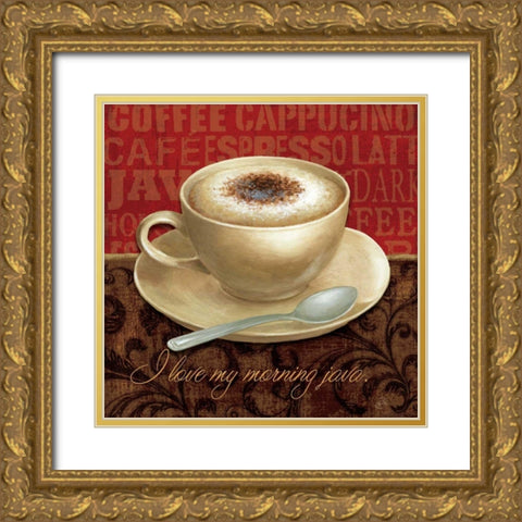 Coffee Talk I Gold Ornate Wood Framed Art Print with Double Matting by Brissonnet, Daphne