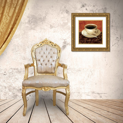 Coffee Talk II Gold Ornate Wood Framed Art Print with Double Matting by Brissonnet, Daphne