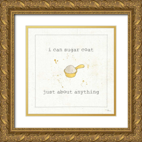 Calorie Cuties V Gold Ornate Wood Framed Art Print with Double Matting by Pela Studio