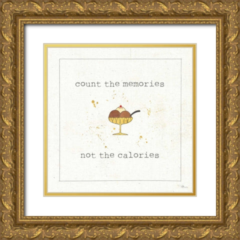 Calorie Cuties VI Gold Ornate Wood Framed Art Print with Double Matting by Pela Studio