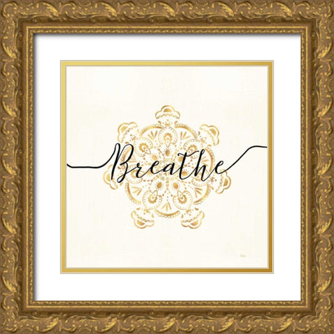 Namaste II Gold Ornate Wood Framed Art Print with Double Matting by Charron, Veronique