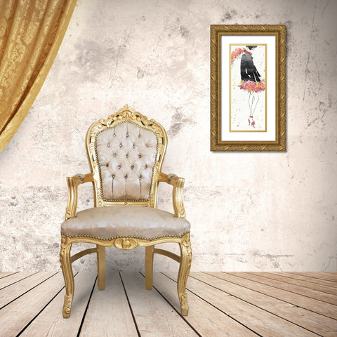 Floral Fashion IV Gold Ornate Wood Framed Art Print with Double Matting by Tavoletti, Anne