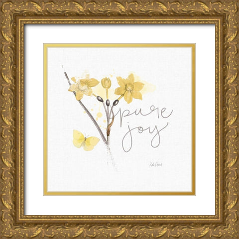 Sunny Day V Gold Ornate Wood Framed Art Print with Double Matting by Pertiet, Katie
