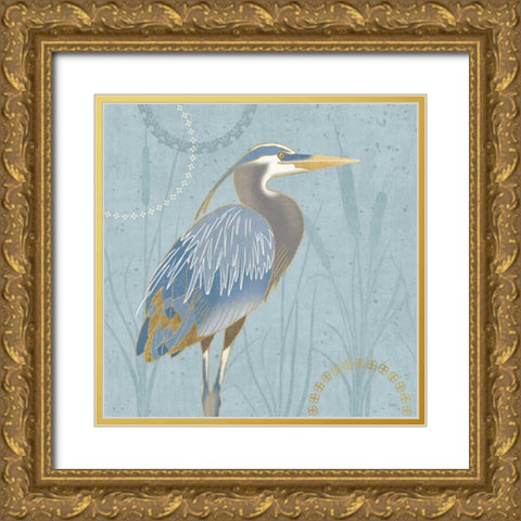 By the Shore II Gold Ornate Wood Framed Art Print with Double Matting by Charron, Veronique