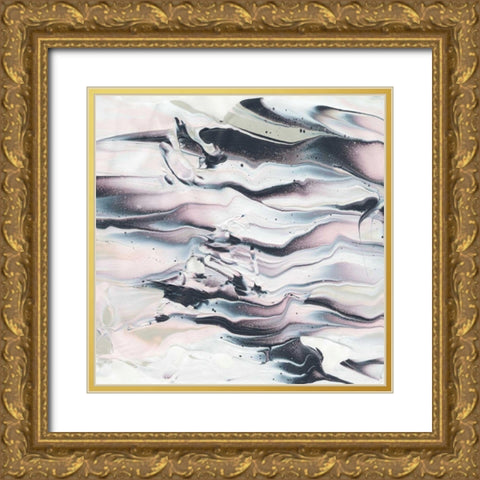 Marbling V Crop Gold Ornate Wood Framed Art Print with Double Matting by Rhue, Piper
