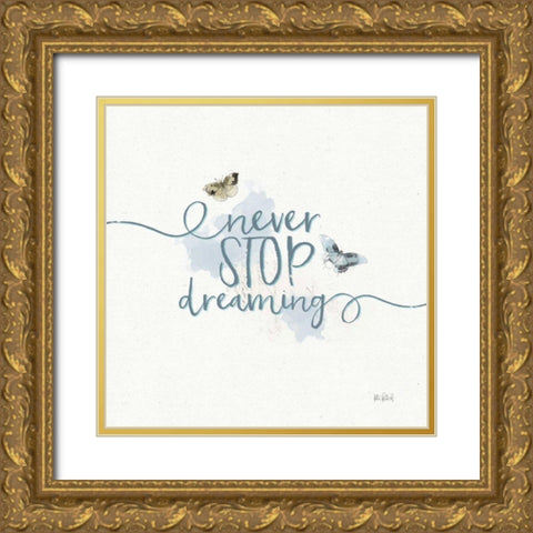 Floresta IX Gold Ornate Wood Framed Art Print with Double Matting by Pertiet, Katie