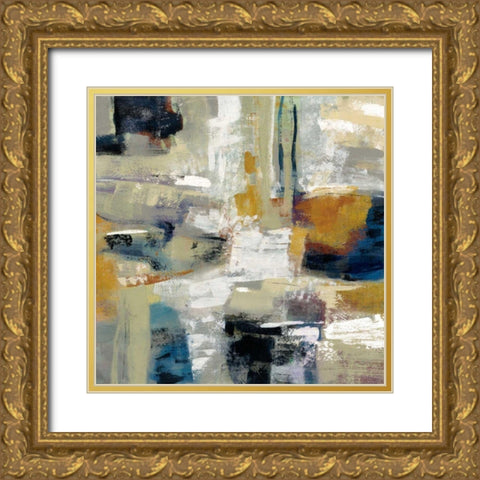 Full Moon I with White Gold Ornate Wood Framed Art Print with Double Matting by Vassileva, Silvia