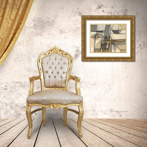 Mythology Neutral Gold Ornate Wood Framed Art Print with Double Matting by Schick, Mike