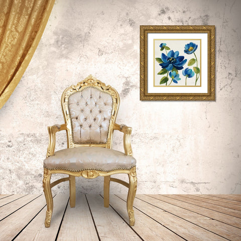 Seaside Garden I Gold Ornate Wood Framed Art Print with Double Matting by Vassileva, Silvia