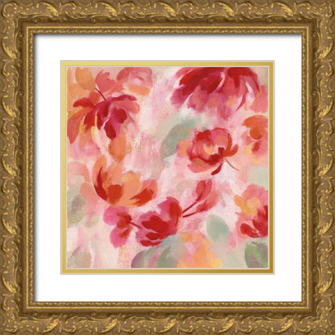 Spring Galore III Gold Ornate Wood Framed Art Print with Double Matting by Vassileva, Silvia