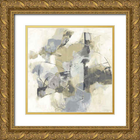 Skyline I Archroma Gold Ornate Wood Framed Art Print with Double Matting by Anderson, CJ