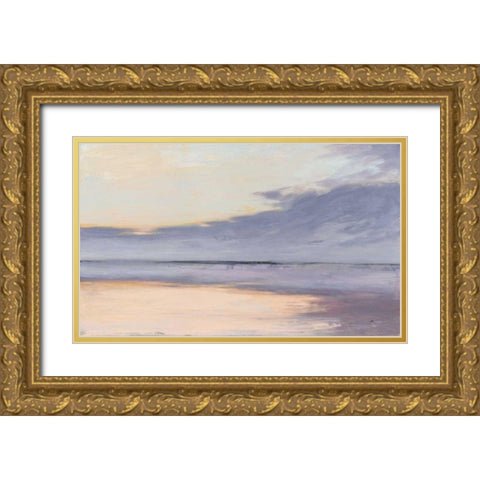 Shore Gold Ornate Wood Framed Art Print with Double Matting by Purinton, Julia