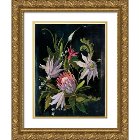 Flower Show I Gold Ornate Wood Framed Art Print with Double Matting by Purinton, Julia