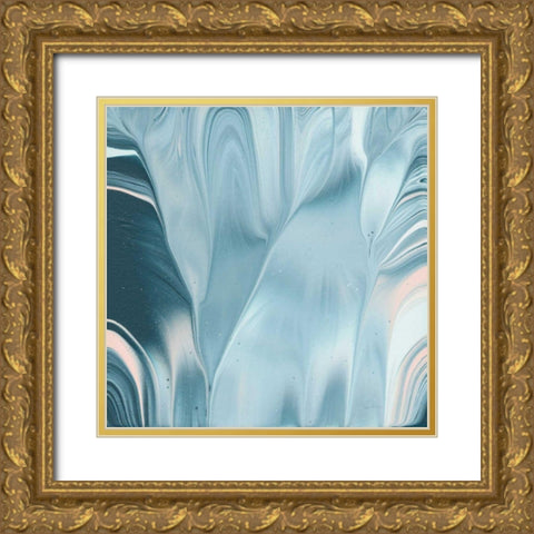 Flowing Water II Gold Ornate Wood Framed Art Print with Double Matting by Rhue, Piper