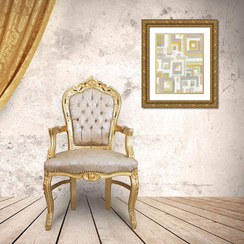 Harbor Windows VIII Gold Ornate Wood Framed Art Print with Double Matting by Averinos, Melissa