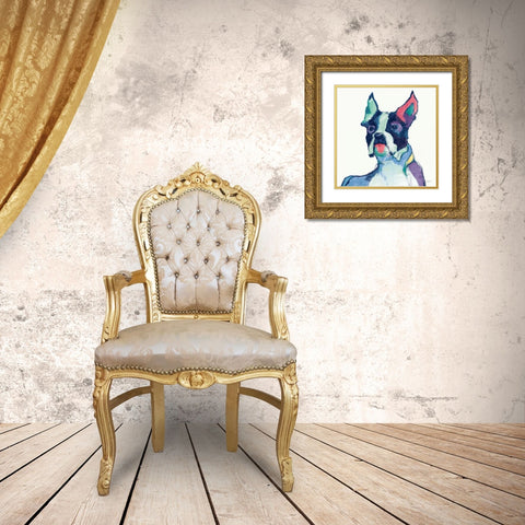 Ulysses Watercolor Pastel Gold Ornate Wood Framed Art Print with Double Matting by Tillmon, Avery