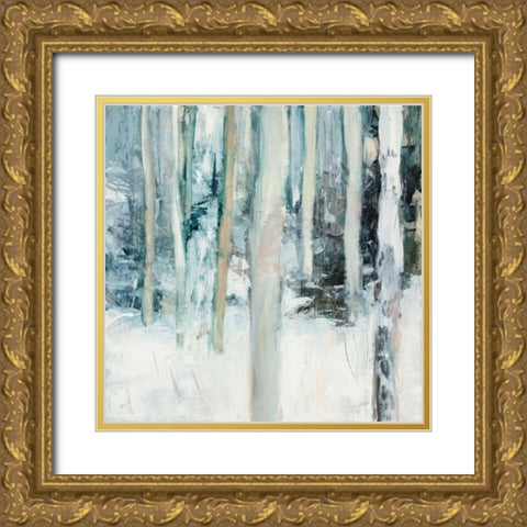 Winter Woods I Gold Ornate Wood Framed Art Print with Double Matting by Purinton, Julia