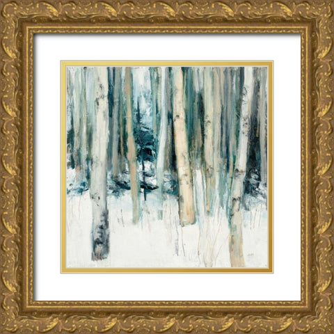 Winter Woods II Gold Ornate Wood Framed Art Print with Double Matting by Purinton, Julia