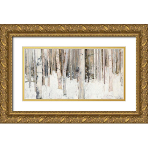 Warm Winter Light III Gold Ornate Wood Framed Art Print with Double Matting by Purinton, Julia