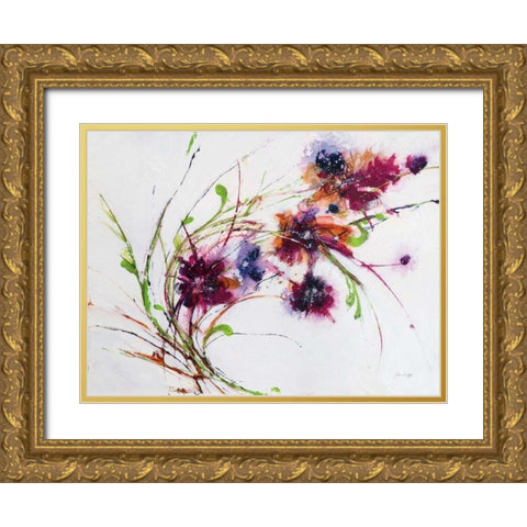 Fluff Gold Ornate Wood Framed Art Print with Double Matting by Griggs, Jan