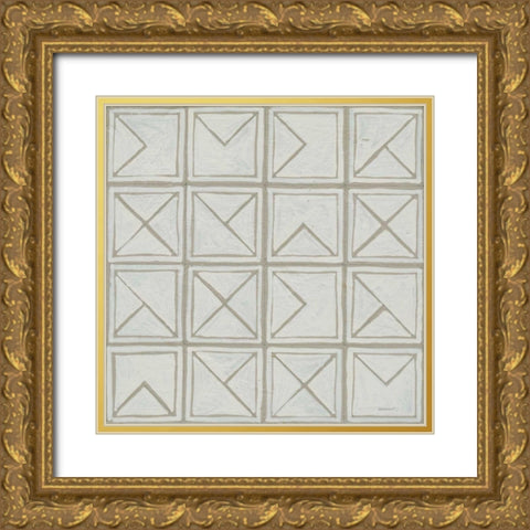 Bambala III Gold Ornate Wood Framed Art Print with Double Matting by Lovell, Kathrine