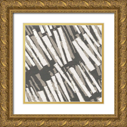 Fun on the Fourth II Neutral Gold Ornate Wood Framed Art Print with Double Matting by Wild Apple Portfolio