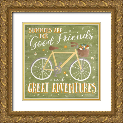 Summer Sunshine IV Gold Ornate Wood Framed Art Print with Double Matting by Marshall, Laura