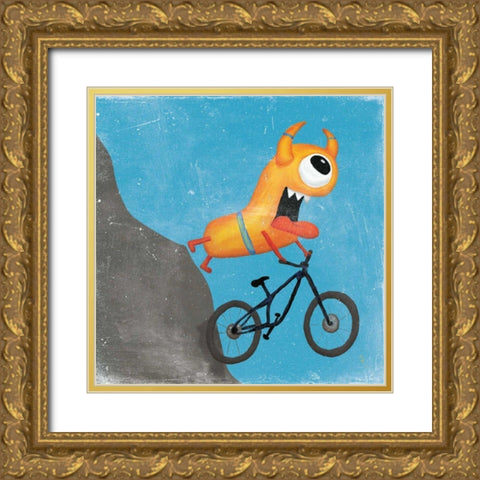 Xtreme Monsters I Gold Ornate Wood Framed Art Print with Double Matting by Adams, Sarah