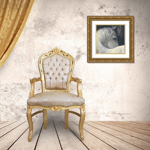 Bijou Gold Ornate Wood Framed Art Print with Double Matting by Hristova, Albena