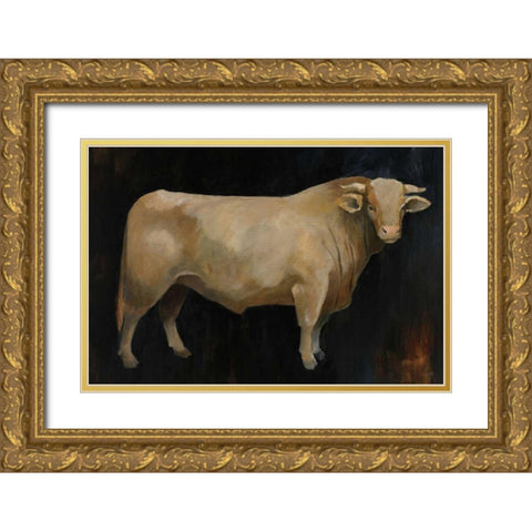 Beau Crop Gold Ornate Wood Framed Art Print with Double Matting by Tillmon, Avery