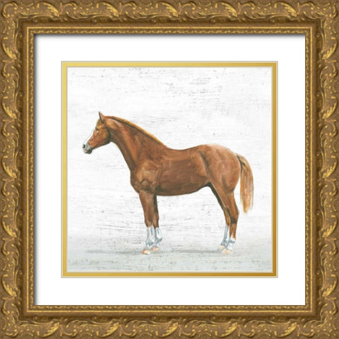 Natural Charm II Sq on Wood Gold Ornate Wood Framed Art Print with Double Matting by Adams, Emily