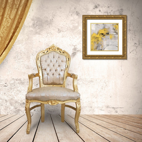 Stone Gardens II Yellow Gold Ornate Wood Framed Art Print with Double Matting by Vassileva, Silvia