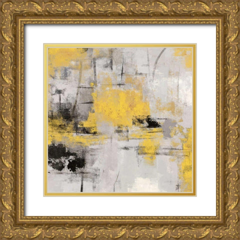 Stone Gardens III Yellow Gold Ornate Wood Framed Art Print with Double Matting by Vassileva, Silvia