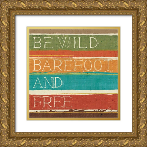 Thoughtful Strokes II Gold Ornate Wood Framed Art Print with Double Matting by Aiken, Jess