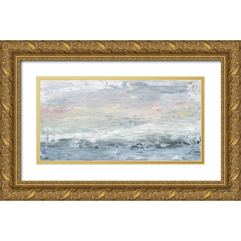 Gazing Out Gold Ornate Wood Framed Art Print with Double Matting by Adams, Sarah