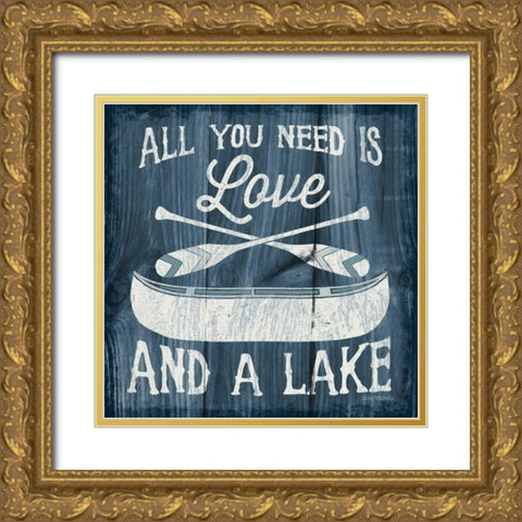 Up North I Gold Ornate Wood Framed Art Print with Double Matting by Marshall, Laura