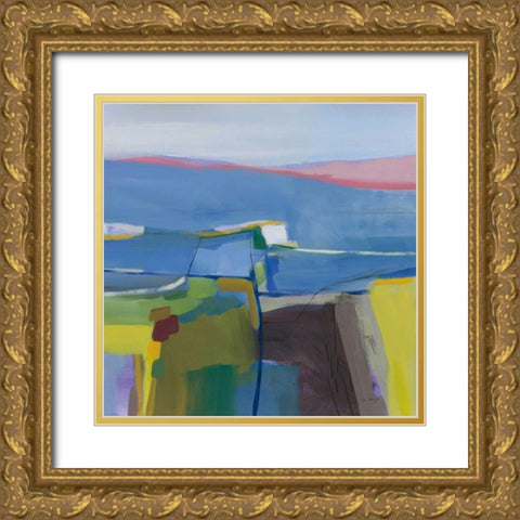 Hill Side Gold Ornate Wood Framed Art Print with Double Matting by Maye, Jo