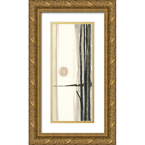 Through the Trees III Gold Ornate Wood Framed Art Print with Double Matting by Paschke, Chris