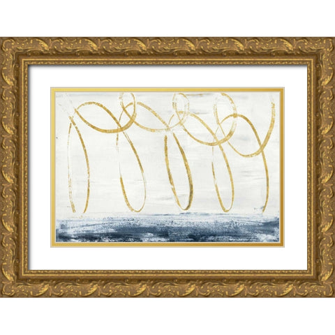 City Beach Crop Gold Gold Ornate Wood Framed Art Print with Double Matting by Rhue, Piper