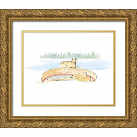 Lakeside Days III Gold Ornate Wood Framed Art Print with Double Matting by Schlabach, Sue